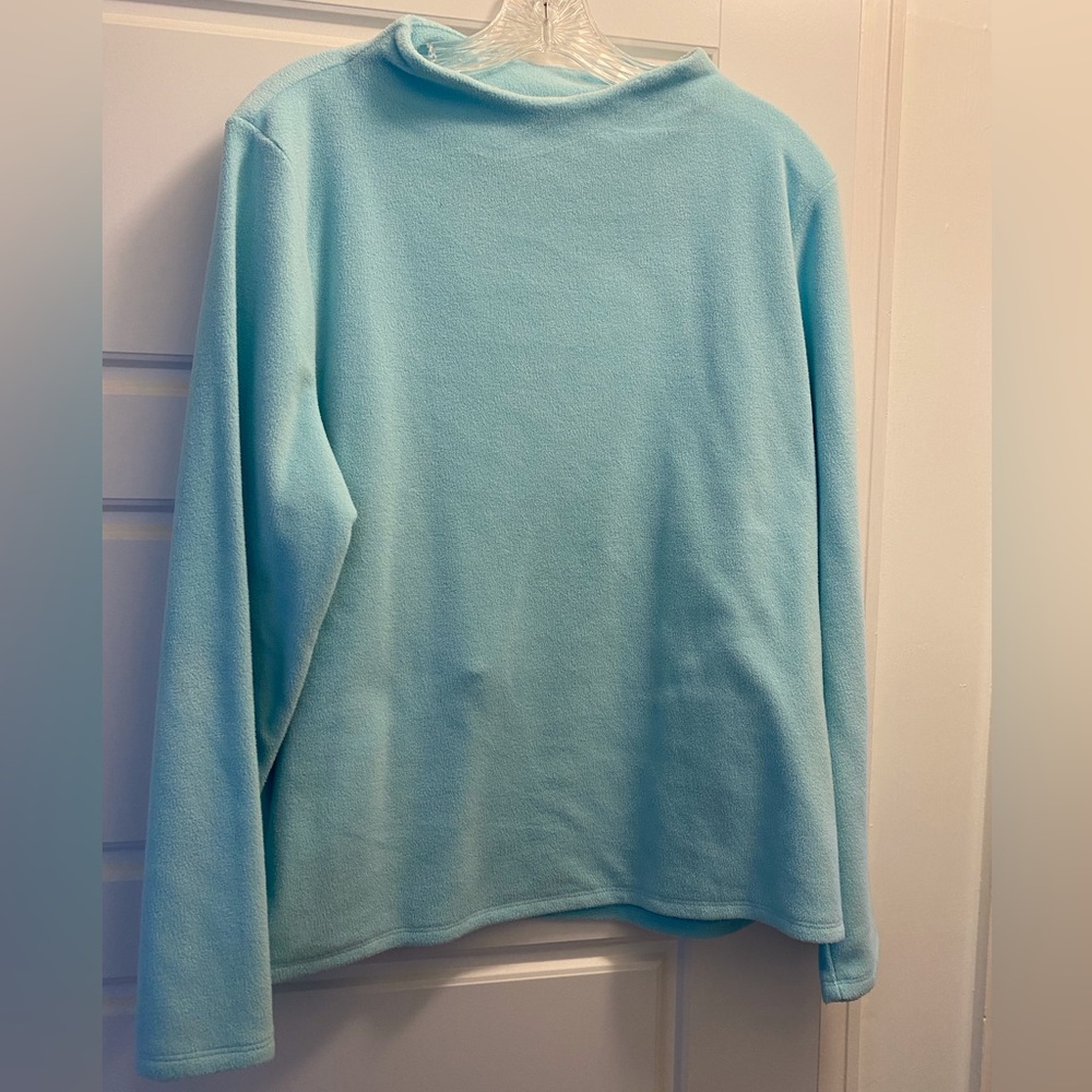 Talbots micro fleece top, size XL